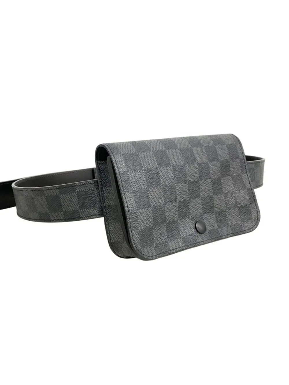 Louis Vuitton Waist Bag Damier Graphite Ceinture Pochette Homme Black